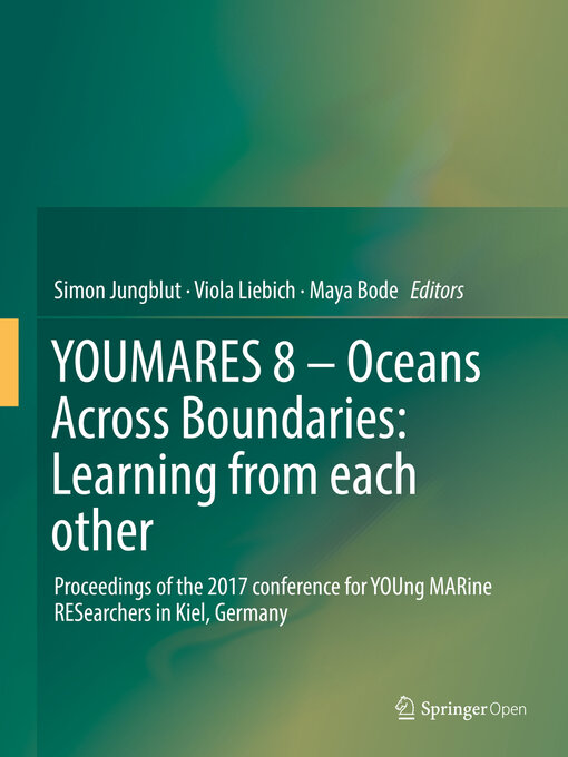 Title details for YOUMARES 8 – Oceans Across Boundaries by Simon Jungblut - Available